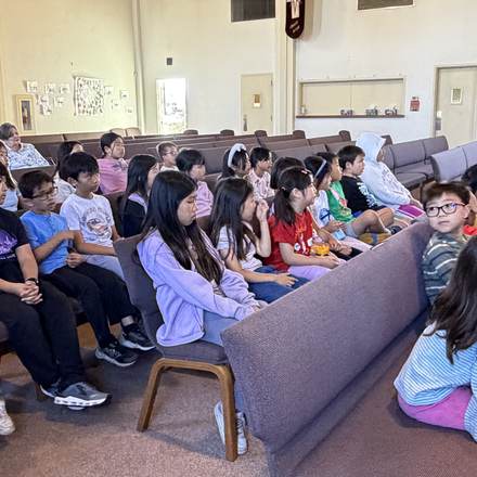 Concordia Chinese School students at monthly chapel