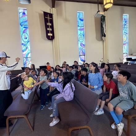 Concordia Chinese School students at monthly chapel