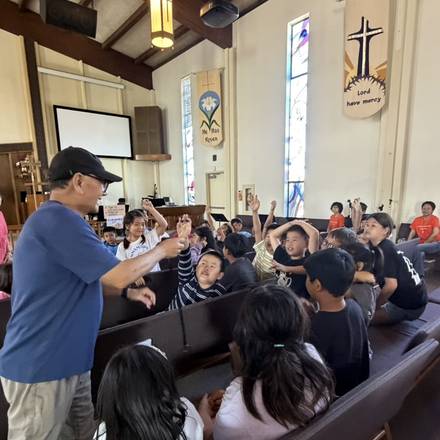 Concordia Chinese School students at monthly chapel