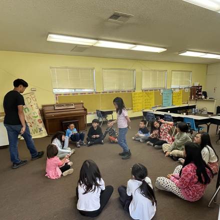 Concordia Chinese School students in Chinese language class