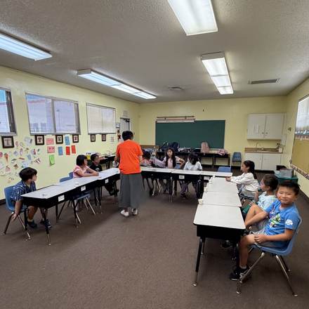 Concordia Chinese School students in Chinese language class