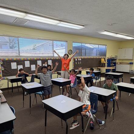 Concordia Chinese School students in Chinese language class