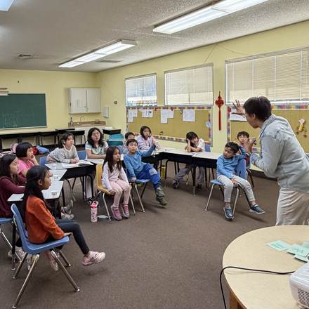 Concordia Chinese School students in Chinese language class