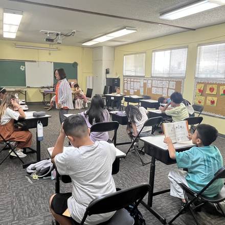 Concordia Chinese School students in Chinese language class