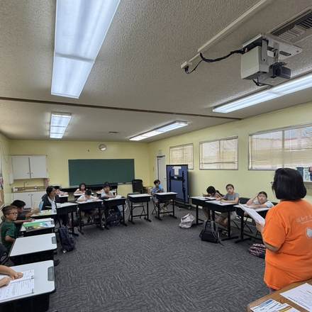 Concordia Chinese School students in Chinese language class