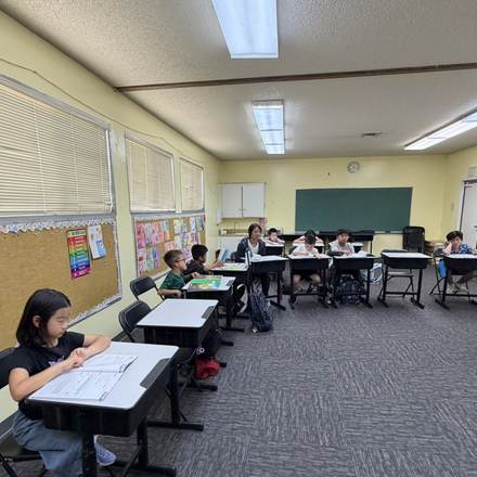 Concordia Chinese School students in Chinese language class