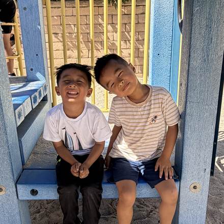 Concordia Chinese School students playing on the playground